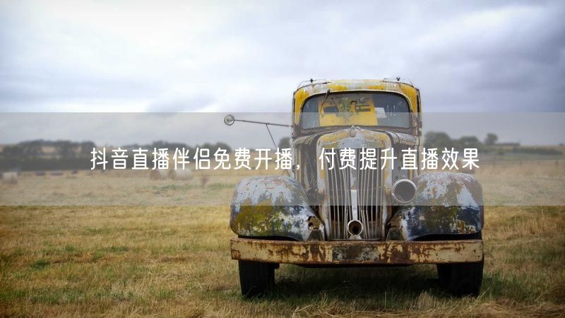 抖音直播伴侣免费开播，付费提升直播效果